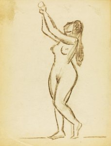 Nu feminino em pé de Carl Newman