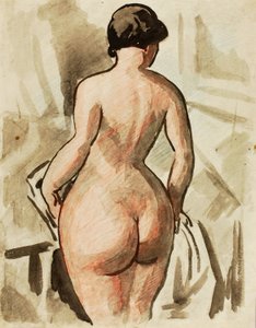 Nu feminino em pé de Carl Newman
