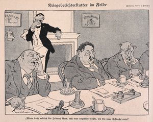 Kriegsberichterstatter im Felde: Correspondentes de guerra no terreno
