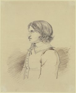 Retrato de um estudante desconhecido do círculo da “Teutsche Lesegesellschaft” em Heidelberg, 1816 de Carl Philipp Fohr