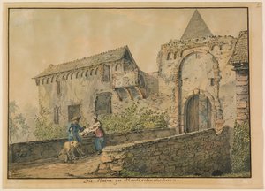 Ruínas do castelo de Tiefburg em Handschuhsheim de Carl Philipp Fohr