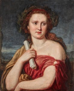 Retrato de uma jovem senhora (Anna von Lieben?) de Carl Rahl