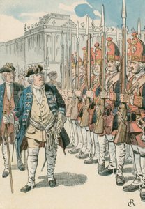 Friedrich Wilhelm I (1657-1713) com o Long Guy de Carl Rohling