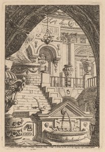 Fantasia de um templo antigo de Carl Schütz