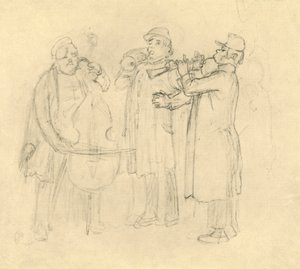 Bettelmusikanten, meados do final do século XIX, c1924. de Carl Spitzweg