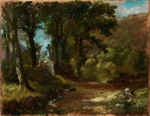 A cruz na floresta de Carl Spitzweg