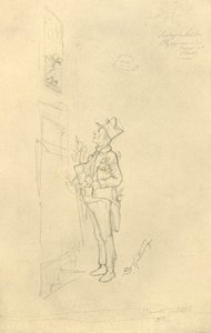 Der Gratulant, meados do século XIX, c1924. de Carl Spitzweg