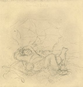 Der Landschaftsmaler I, meados do século XIX, c1924. de Carl Spitzweg
