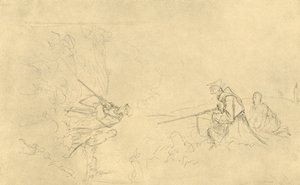 O caçador de domingo, meados do século XIX, c1924. de Carl Spitzweg