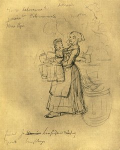 A garçonete, meados do século XIX, c1924. de Carl Spitzweg