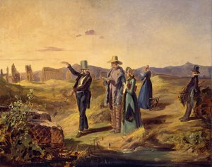 Ingleses no Campagna, ca 1835. de Carl Spitzweg