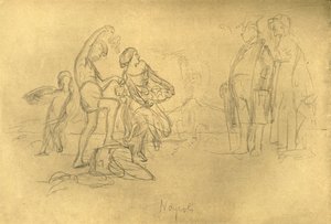 Estranhos na Itália, meados do final do século XIX, c1924. de Carl Spitzweg