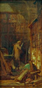 Na biblioteca de Carl Spitzweg