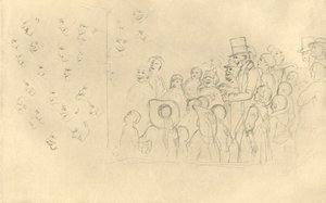 Kasperltheater II, meados do século XIX, c1924. de Carl Spitzweg