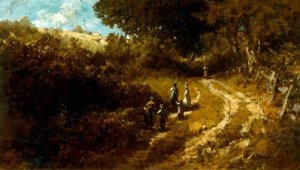 Igreja em Dachau de Carl Spitzweg