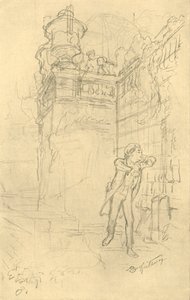 Malvolios Enkel, meados do século XIX, c1924. de Carl Spitzweg