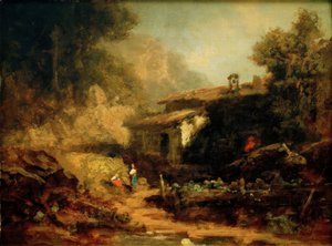 Moinho nas montanhas de Carl Spitzweg