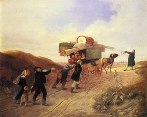 Viajando comediantes de Carl Spitzweg