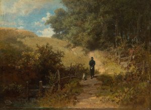Sábado à tarde (O passeio matinal do pároco da aldeia) de Carl Spitzweg