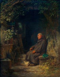 Eremita velho adormecido de Carl Spitzweg