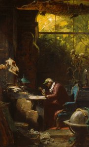 Investigador na área das Ciências Naturais de Carl Spitzweg