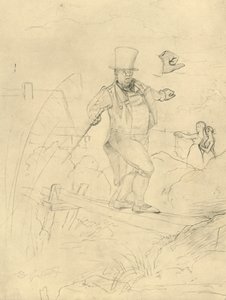 Passagem difícil, meados do final do século XIX, c1924. de Carl Spitzweg