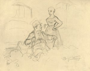 O que é falho, meados do século XIX, c1924. de Carl Spitzweg