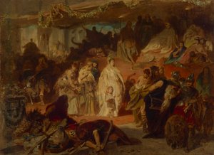 Assimnelda na Procissão Triunfal de Germânico de Carl Theodor von Piloty