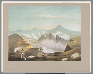 Vulcão Guntur em Java Ocidental de Carl Wilhelm Mieling (possibly)