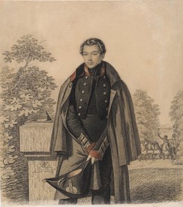 Retrato de AW Raevsky, início dos anos 1820. de Carl von Hampeln