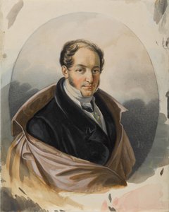 Retrato de Alexander Ivanovich Lorer 1779-1824, início da década de 1820.