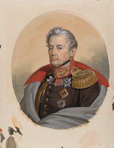 Retrato do conde Pyotr Petrovich Konovnitsyn 1764-1822, início da década de 1820. de Carl von Hampeln
