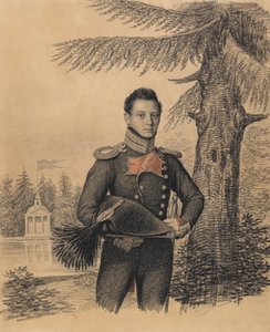 Retrato de Fyodor Ivanovich Dolgopolov 1792-1856, década de 1820.