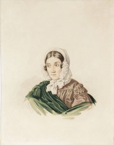 Retrato de Tatiana Petrovna Lvova 1789-1848, née Poltoratskaya, década de 1830.
