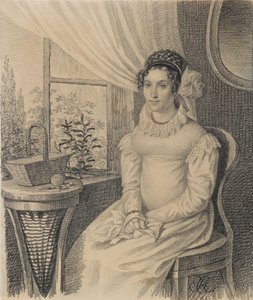Retrato de Varvara Alexandrovna Korsakova, início dos anos 1820.