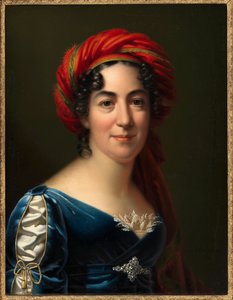 Retrato da escritora Caroline Pichler 1769-1843, 1818. de Carl von Sales