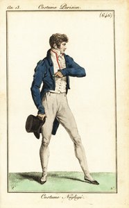 Dândi francês em roupa casual, Paris