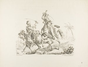 Hussard matando um mameluco com um sabre de Carle Vernet