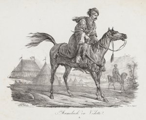 Grande Suíte de Cavalos: Mamelucke Montado, c. 1818 de Carle Vernet