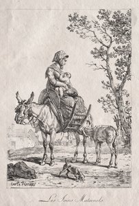 Cuidados maternos de Carle Vernet