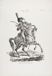 Guarda Real, Hussardo Montado e Cavalo Nº 6 de Carle Vernet