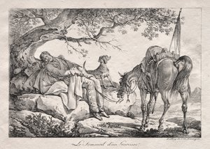 O soldado adormecido. de Carle Vernet