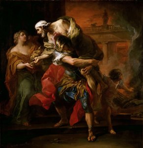 Aeneas carregando âncoras de Carle van Loo