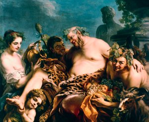 Silenus bêbado, 1747. de Carle van Loo