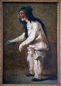 Polichinella (Pulcinella). Pintura por Carle Van Loo (1705-1765), Óleo Sobre Tela de Carle van Loo