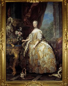 Retrato da rainha Retrato da rainha Mary Lescszinska, rainha da França de Carle van Loo
