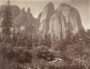 Cathedral Rocks and Spires, ca. 1872, impresso ca. 1876.