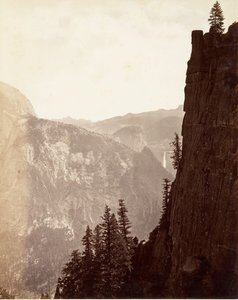 Vista Geral de Yosemite, c. 1872, impresso ca. 1876. de Carleton E. Watkins.