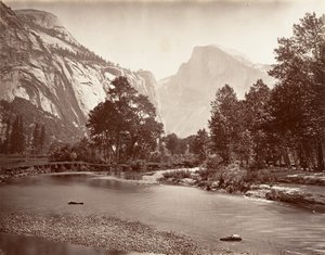 Domo Norte e Sul, Yosemite, ca. 1872, impresso ca. 1876.