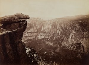 Yosemite Falls de Glacier Point de Carleton E. Watkins